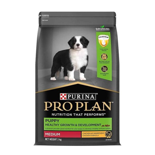 Purina Pro Plan Puppy Food for Medium Sized Dogs, (3kg/15kg)