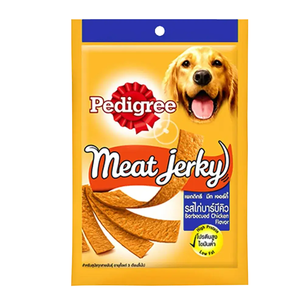 Pedigree Adult Meat Jerky Barbeque Chicken Dog Treats (80g)