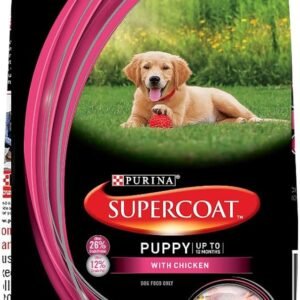 PURINA Supercoat Puppy Dry Dog Food, Chicken – (10kg) pack