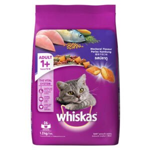 Whiskas Pocket Mackerel Dry Cat Food 1.2kg | 3kg | 7kg