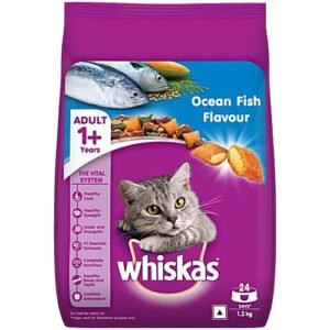 Whiskas Ocean Fish Flavour Adult Cat Dry Food – (1.2 kg/3kg/7kg)