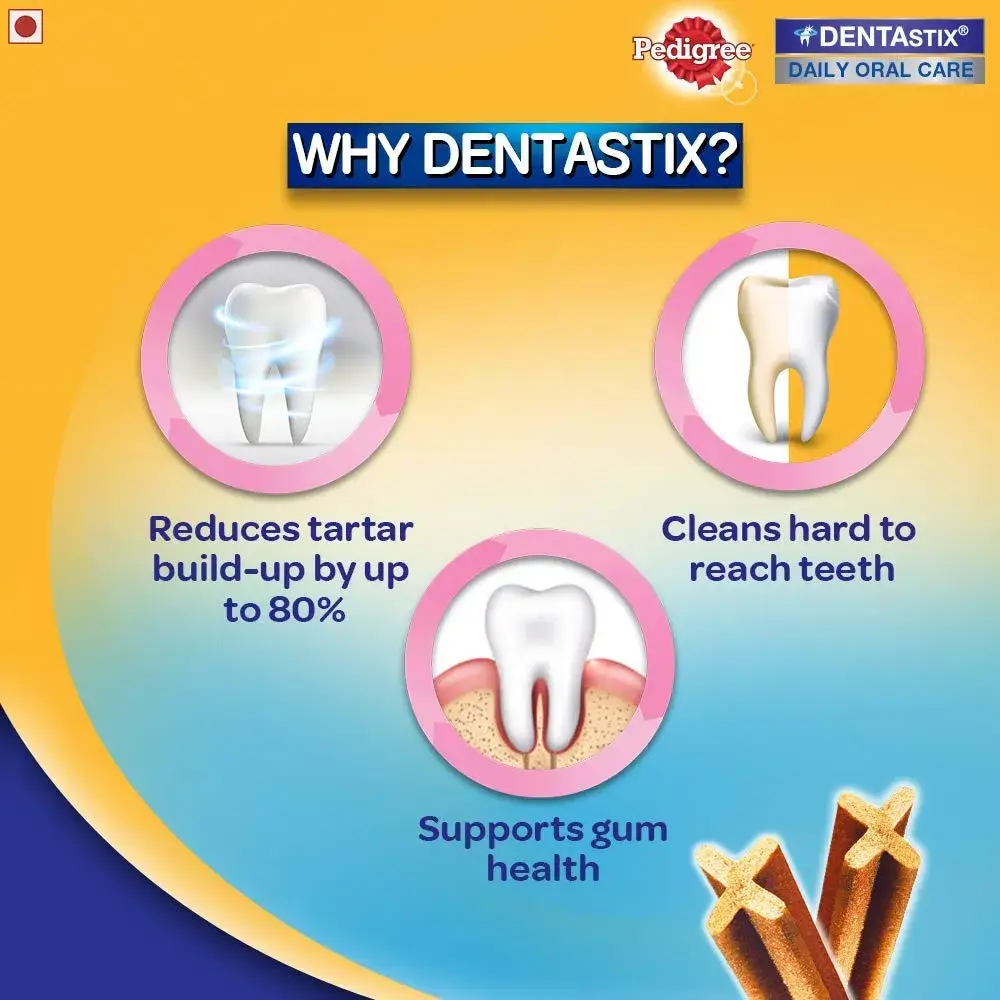 Pedigree Dentastix Small Dog Dental Chews – Mono Weekly Pack (7 Sticks) - Image 2