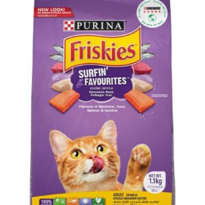 PURINA Friskies Surfin' Favourites Adult Dry Cat Food, 1kg