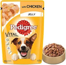 Pedigree Adult Chicken in Jelly Dog Gravy Wet Food – 100g