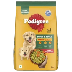 Pedigree Puppy Dry Dog Food, Milk & Vegetables, (1.2kg) - High in Protein For Puppies 3-18 months